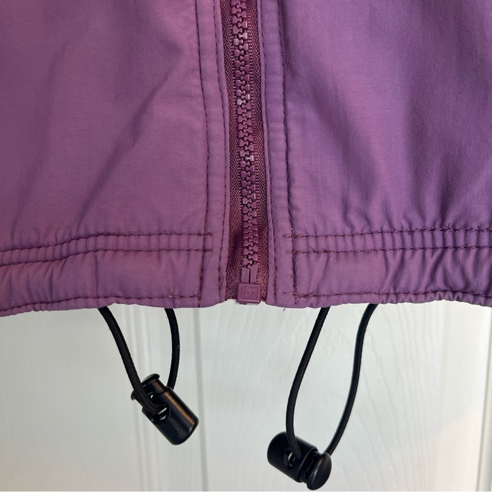 Vintage L.L. Bean Lavender Warm Up Jacket Full Zip Fleece Lined Pockets Warm - Picture 7 of 16